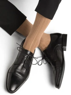 Socken^Bleuforu00eat Herren Socken uni gerippt mit Merino von Bleuforêt