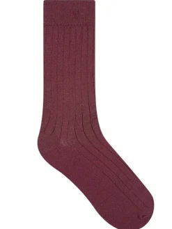 Socken^Bleuforu00eat Herren Socken uni gerippt mit Merino von Bleuforêt
