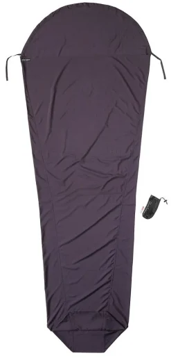 Seidenschlafsack^Cocoon Innenschlafsack mit Seide MUMMY LINER Thermolite Silk von ® volcano grey (dunkelgrau)