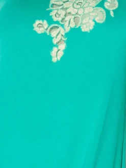 Edle Nachthemden^Chiara Fiorini Jersey Nachtkleid lang JOELLE von grün