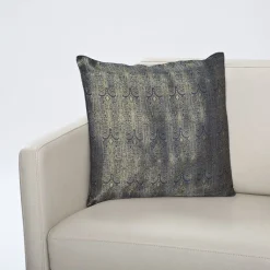 Sofakissen^Seidenwolke Kissenhülle GANESHA aus handgewebtem Seidenbrokat