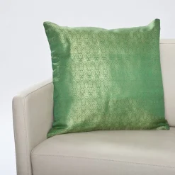 Sofakissen^Seidenwolke Kissenhülle VARANASI aus handgewebtem Seidenbrokat