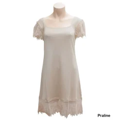 Seide Sleepshirt|Seidennachthemd^Gattina Kurzarm Nachthemd aus Seidenjersey PURE DE LUXE von