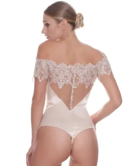 Alle Bodys|Alle Strings^Prelude Kurzarm Stringbody gold-creme von Milano goldcreme (champagne)