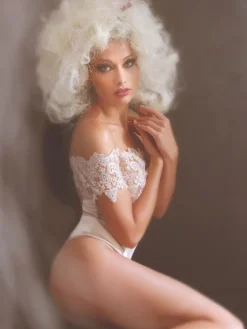 Alle Bodys|Alle Strings^Prelude Kurzarm Stringbody gold-creme von Milano goldcreme (champagne)