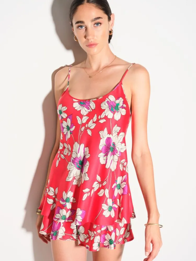 Feine Pyjamas^Chiara Fiorini Kurz-Pyjama SOFIA Viscose von rot