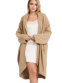 Lounge-Wear|Strickjacken & -Mäntel^Gattina Kuschel-Baumwolle Jacke SONJA von beige