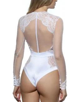 Shirt Mit Spitze|Langarm^Prelude Langarm Body Spitze MARLENE Milano