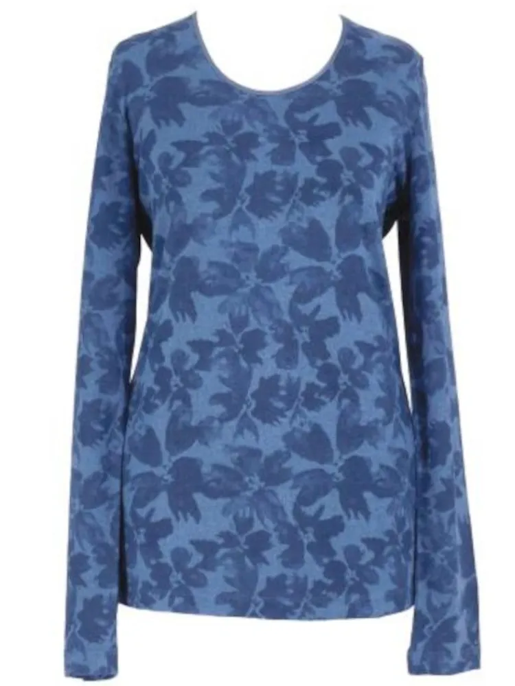 Langarm|Mit Jersey & Wirkseide^Kokon Zwo Langarm Shirt CINDA No. 2 bedruckt oder uni mit Leinen