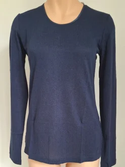 Langarm|Mit Jersey & Wirkseide^Kokon Zwo Langarm Shirt CINDA No. 2 bedruckt oder uni mit Leinen