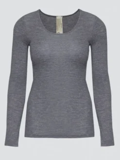 Wolle-Seide Shirts|Langarm^comazo | earth Langarmshirt 2716 mit Wolle und Seide comazo|earth beige oder jeans meliert