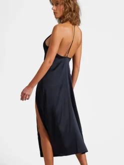 Alle Negligés|Seidenneglige^Aubade Langes Negligé SILK DESIRE von schwarz