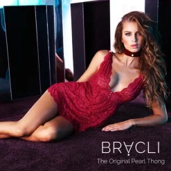 Alle Negligés^Bracli LAST PIECE Negligé LOLITA aus Spitze creme Größe L