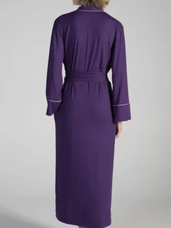 Exquisite Morgenmäntel|Morgenmantel Lang^Verdiani LAST PIECE Modal Morgenmantel VIOLET in von Größe 36 lila