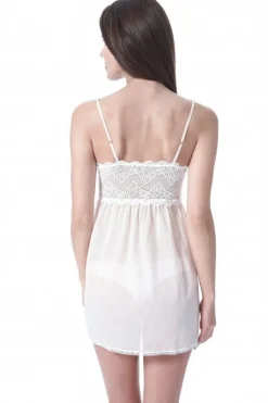 Seidennachthemd|Alle Negligés^Mimi Holliday LAST PIECE Negligé MR WHIPPY mit Seide creme-rosé Größe XL rose mit creme sahne