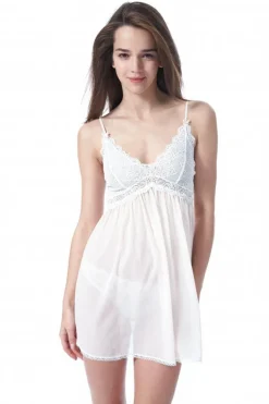 Seidennachthemd|Alle Negligés^Mimi Holliday LAST PIECE Negligé MR WHIPPY mit Seide creme-rosé Größe XL rose mit creme sahne