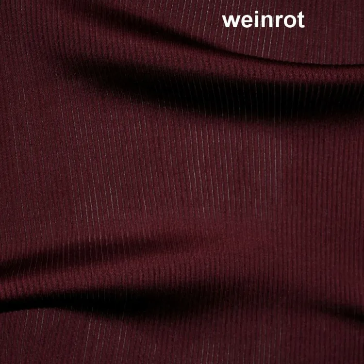 T-Shirt|Shirt Mit Spitze^Gattina LAST PIECE T-Shirt gerippt Seide mit Spitze CURACAO von nur noch in rot Größe S