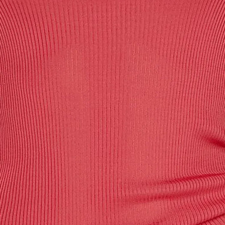 T-Shirt|Shirt Mit Spitze^Gattina LAST PIECE T-Shirt gerippt Seide mit Spitze CURACAO von nur noch in rot Größe S