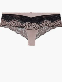 Alle Slips|Mit Seidensatin^Aubade LAST SIZE Culotte St. Tropez FEMME GLAMOUR altrosa-schwarz von mit Seide Größe 38 altrosa mit schwarz