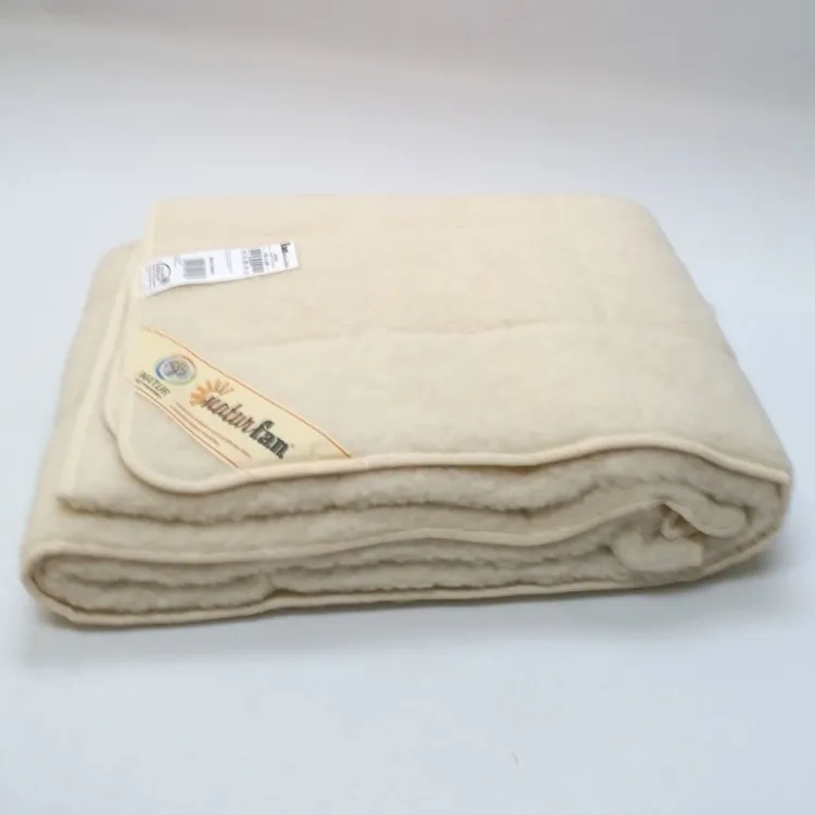 Unterbetten^f.a.n. Frankenstolz LAST SIZE natur-f.a.n. Schafwolle LAMMFLOR UNTERBETT Matratzenauflage 180x200 cm woll-weiß