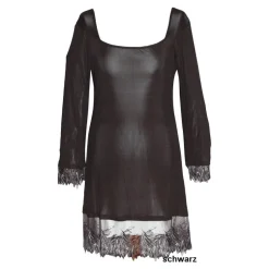 Seidennachthemd|Seide Sleepshirt^Gattina LAST SIZE Sleepshirt aus Seidenjersey PURE DE LUXE von Größe 44 schwarz