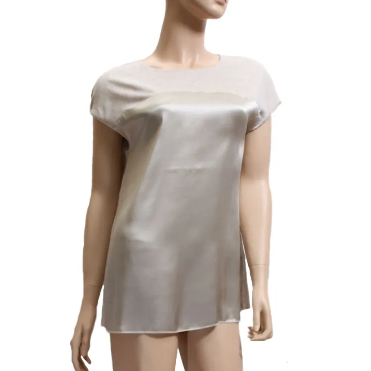 Bluse & Tunika|Shirts Mit Seide^verschiedene Leinen mit Seide Blusenshirt BEST CONNECTIONS sand-beige sand beige