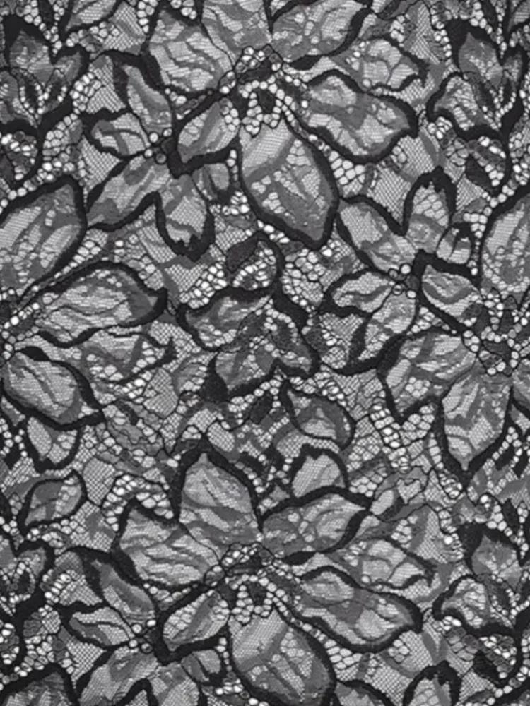 Alle Negligés^Cadolle Lingerie Kleid OPERA CARMEN Spitze schwarz von schwarz mit Spitze