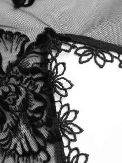 Alle Negligés^Cadolle Lingerie Kleid ROBE 11 Tüll schwarz von schwarz mit Spitze