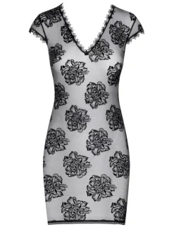 Alle Negligés^Cadolle Lingerie Kleid ROBE 11 Tüll schwarz von schwarz mit Spitze