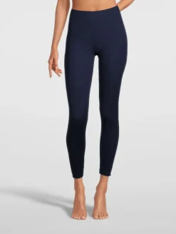 Lounge-Wear|Leggings^Oscalito Merino Wolle-Seide Leggings gerippt von