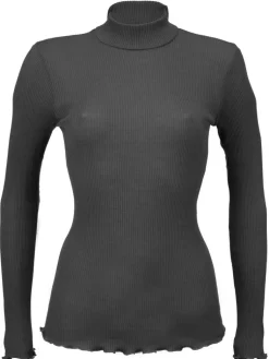 Wolle-Seide Shirts|Mit Rollkragen^Artimaglia Merino-Seide ROLLKRAGEN SHIRT gerippt von