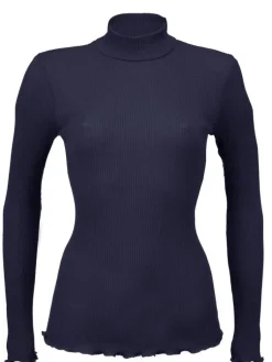 Wolle-Seide Shirts|Mit Rollkragen^Artimaglia Merino-Seide ROLLKRAGEN SHIRT gerippt von