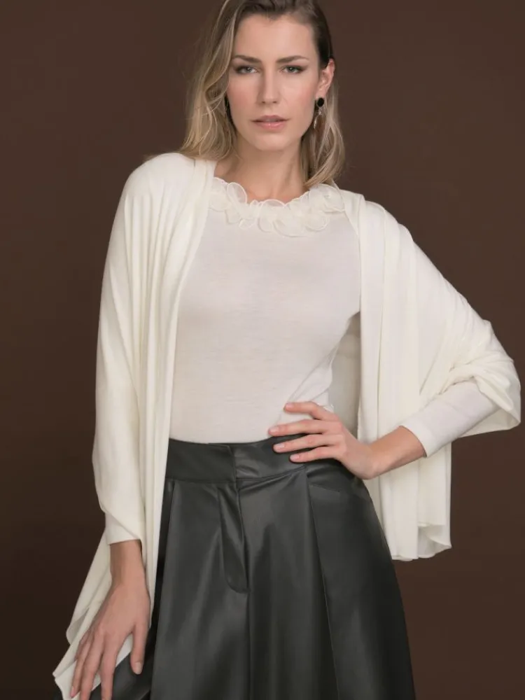 Lounge-Wear|Tücher^Artimaglia Merinowolle-Seide STOLA Schultertuch von