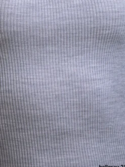 Camisole (Breite Träger)|Wolle-Seide Tops^Artimaglia Merinowolle-Seide UNTERHEMD gerippt mit Spitze von