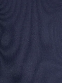 Wolle-Seide Tops|Tops Mit Spitze^Oscalito Merinowolle-Seide Unterhemd gerippt mit Calais Spitze Basic von