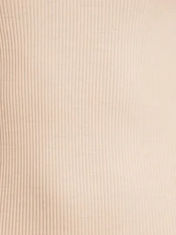 Wolle-Seide Tops|Tops Mit Spitze^Oscalito Merinowolle-Seide Unterhemd gerippt mit Spitze Basic von