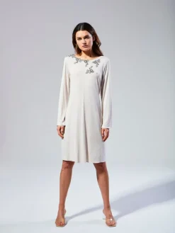 Edle Nachthemden^Fu00fcrstenberg Modal Langarm Nachtkleid VERA von Fürstenberg