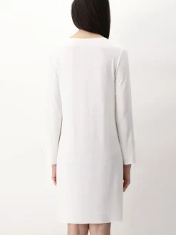 Edle Nachthemden^Luna di Seta Modal Langarm Nachtkleid MACRAMÉ MODAL cremeweiß von cremeweiss