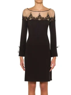 Edle Nachthemden^Ritratti Modal Nachtkleid JULIA von weinrot und schwarz