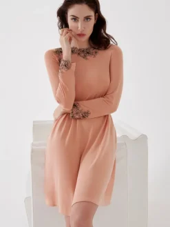 Edle Nachthemden^Ritratti Modal Nachtkleid LOVELY von mandarine apricot