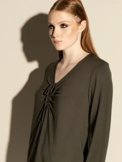 Edle Nachthemden^Verdiani Modal Nachtshirt MIRA oliv von olivgrün