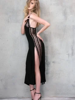 Edle Nachthemden|Alle Negligés^Ritratti Modal Neglige HONEY von schwarz