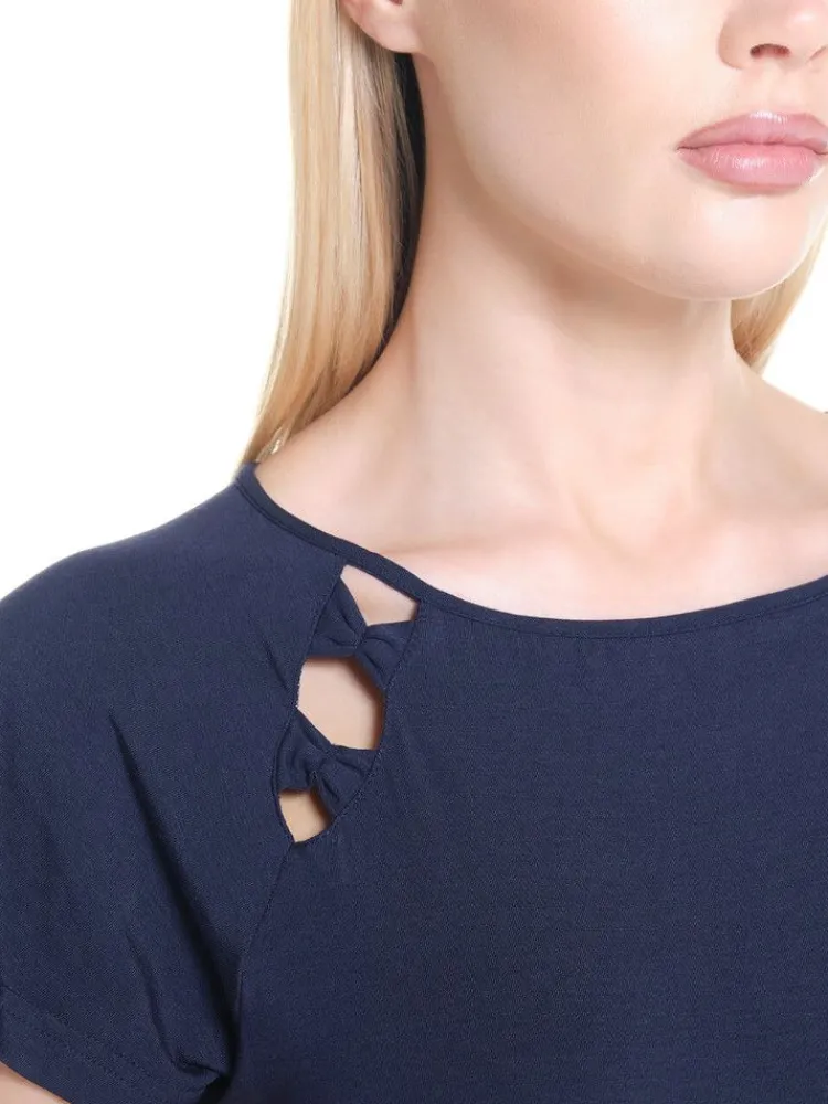 Feine Pyjamas^Verdiani Modal Sommer-Schlafanzug WKND No. 18 von dunkelblau