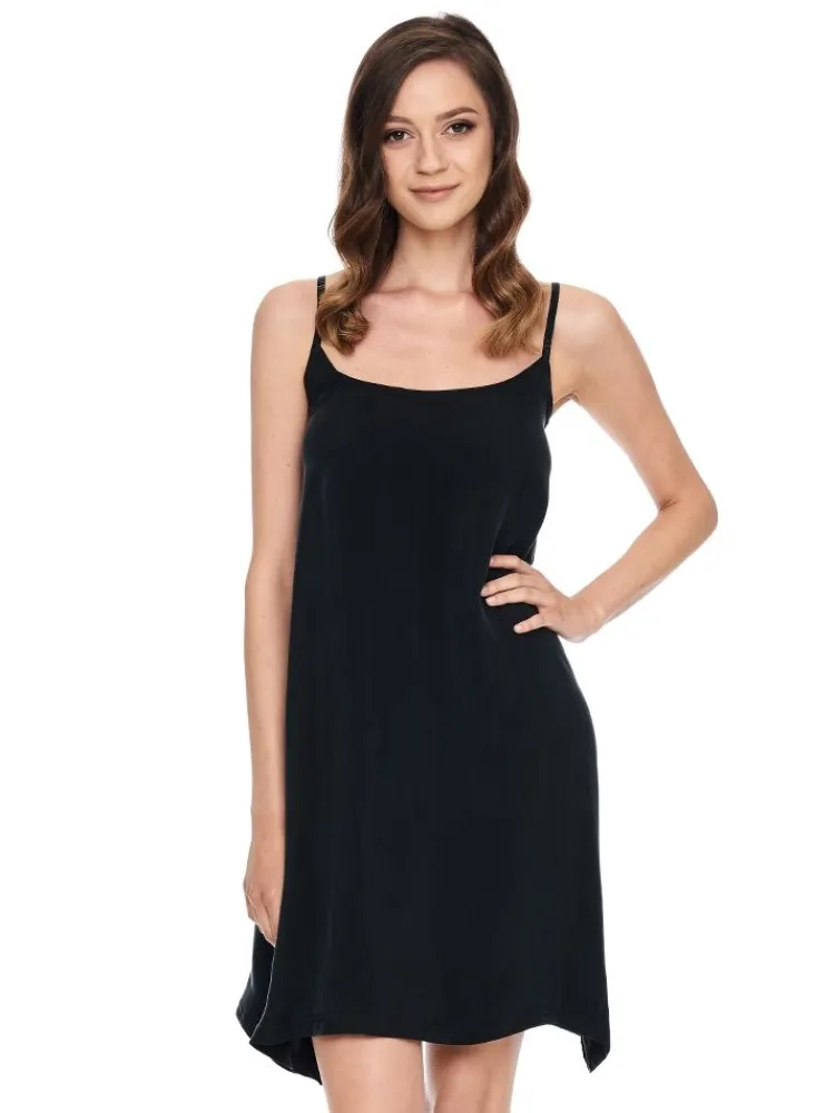 Strandkleider & Sommerkleider|Freizeit- & Reisekleidung^Gattina Nachthemd vegan SVENJA aus Cupro von