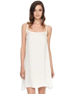 Strandkleider & Sommerkleider|Freizeit- & Reisekleidung^Gattina Nachthemd vegan SVENJA uni aus Cupro von