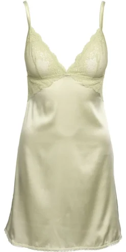 Alle Negligés|Seidenneglige^Mimi Holliday Negligé FINCH Seide und Spitze zartgrün pistazie-grün