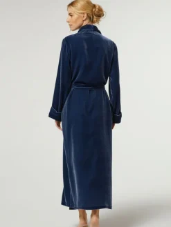 Lounge-Wear|Exquisite Morgenmäntel^Vivis Nicki Morgenmantel lang DANIELA elegant von