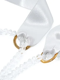 Sexy Kleinigkeiten|Alle Bhs^Cadolle Offener Triangel-BH GEISHA SG mit Schmuck-Kristallen von elfenbein oder schwarz