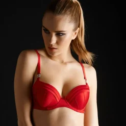 Alle Bhs^Millesia Push-Up BH CLANDESTINE elegant mit Seide