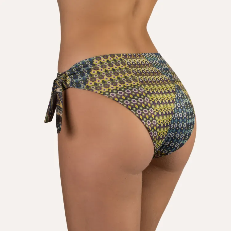 Badeanzug & Bikini^Cotton Club Push-Up Bikini METALLIC grün-bunt von Mare blau grün metallic